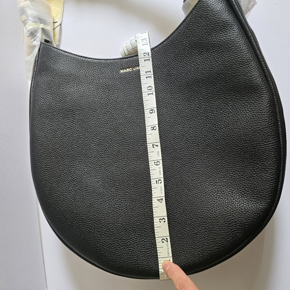 Marc Jacobs Large Leather Hobo Bag Black - Picture 11 of 13